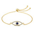 Anyco Bracelet High Quality Charm Eye Gold Platted Jewelry Cubic Zircon Adjustable Bracelet Women-Bracelets-PEROZ Accessories