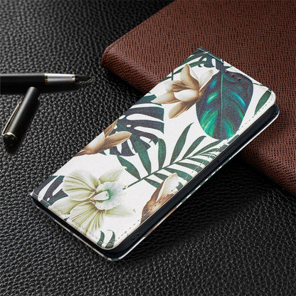 Anymob iPhone Case Flip Leather Rainbow Flower Magnetic Card slot Wallet Cover-Mobile Phone Cases-PEROZ Accessories