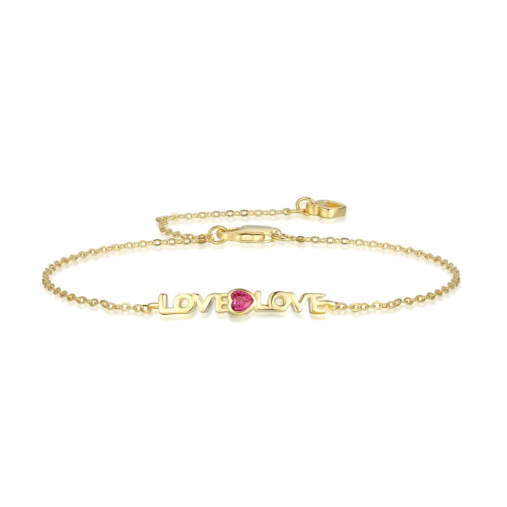 Anyco Bracelet Gold Plated Love Heart Jewelry Bangles For Women Adjustable-Bracelets-PEROZ Accessories