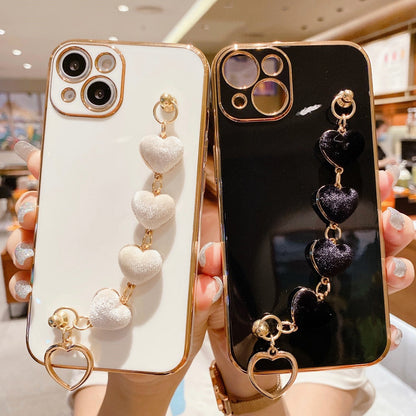 Anymob iPhone Case Sky Blue Luxury Lovely Flannel Bracelet Silicone Back Cover-Mobile Phone Cases-PEROZ Accessories