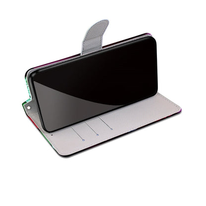 Anymob Samsung Case Peach and White Magnetic Flip Leather Card Slot Wallet Phone Cover Protection-Mobile Phone Cases-PEROZ Accessories