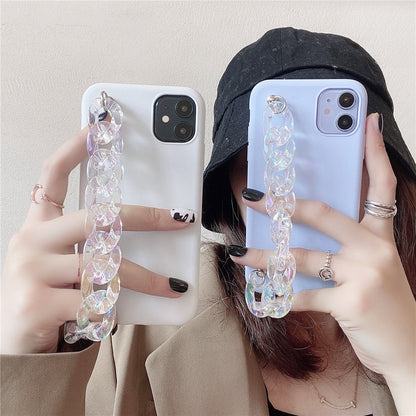Anymob iPhone Pink Crystal Bracelet Silicone Case Soft Back Cover-Mobile Phone Cases-PEROZ Accessories