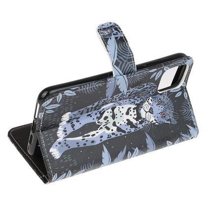 Anymob iPhone Case Black Cheetah Leather Flip Wallet Cartoon Stand Phone Cases Cover-Mobile Phone Cases-PEROZ Accessories