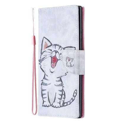 Anymob Samsung Case Blue And Unicorn Design Flip Leather Wallet Phone Cover Protection-Mobile Phone Cases-PEROZ Accessories