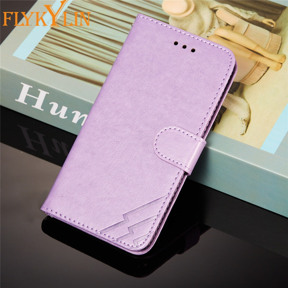 Anymob iPhone Case Pink Solid Color Leather Fashion Magnetic Flip Wallet Cover-Mobile Phone Cases-PEROZ Accessories