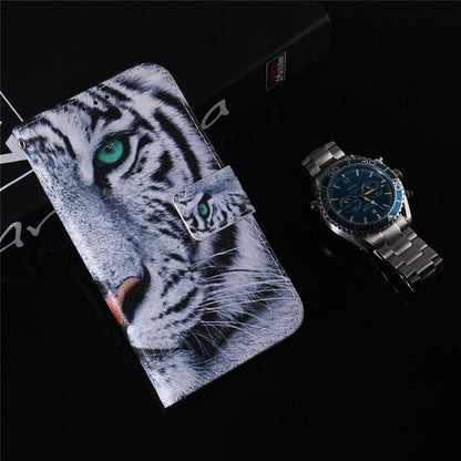 Anymob iPhone Case Blue With Owl Magnetic Flip Leather Animal painting Card slot Wallet Book Style Phone Cover-Mobile Phone Cases-PEROZ Accessories