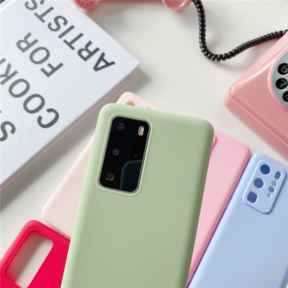 Anymob Samsung Yellow Candy Color Phone Case Silicone Back Cover-Mobile Phone Cases-PEROZ Accessories