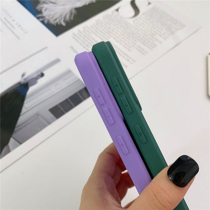 Anymob Samsung Case Black Camera Lens Protection Phone Color Candy Soft Back Cover-Mobile Phone Cases-PEROZ Accessories