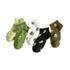 Anysox 5 Pairs One Size 5-9 Random Spring Summer Cotton Avocado Breathable School Girl For Female Ankle Socks-Socks-PEROZ Accessories