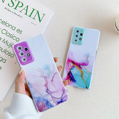 Anymob Samsung Gray Transparent Marble Phone Case Fundas Cover-Mobile Phone Cases-PEROZ Accessories