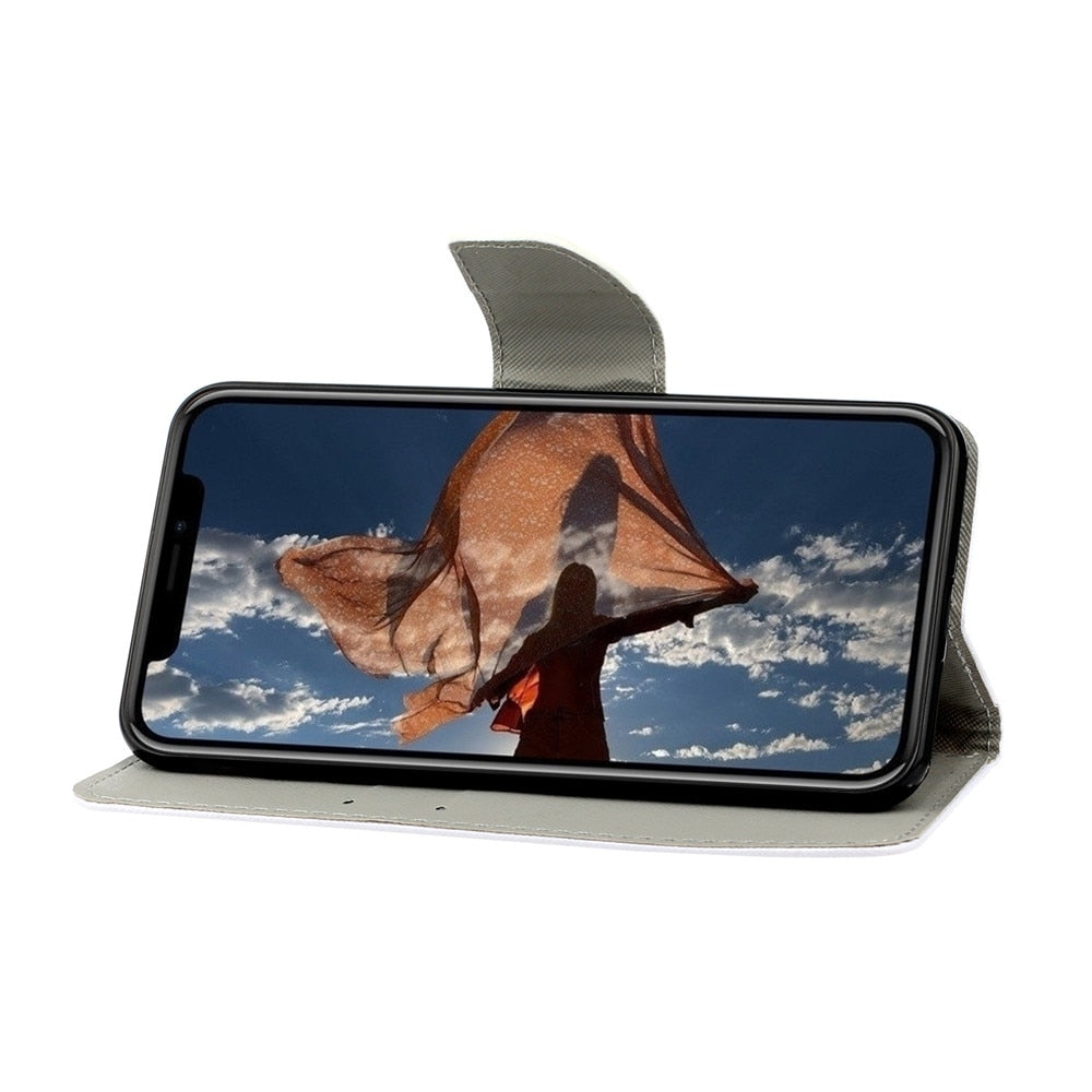 Anymob iPhone Singing Kitten Cartoon Flip Phone Cases Magnetic Leather Wallet Back Cover-Mobile Phone Cases-PEROZ Accessories