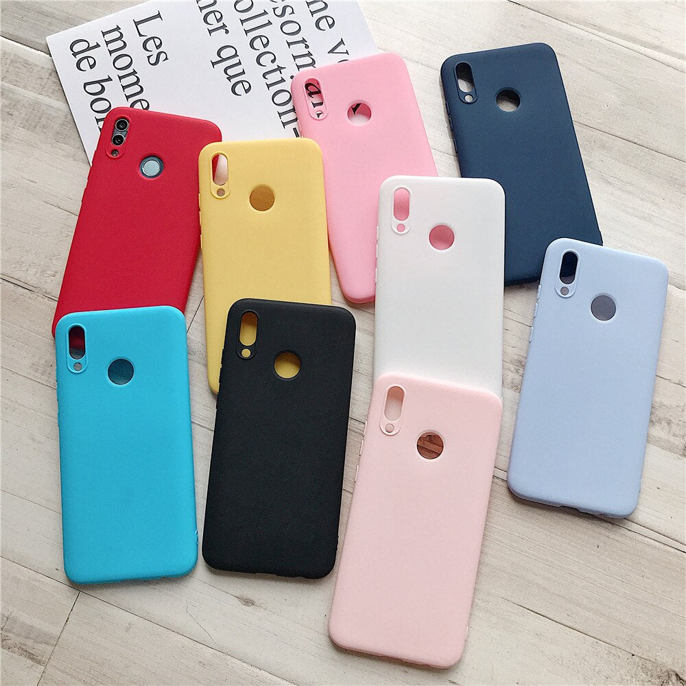 Anymob Samsung Light Pink Plain Candy Color Mobile Silicone Protective Case-Mobile Phone Cases-PEROZ Accessories