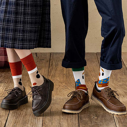 Anysox 3 Pairs One Size 4-5 Seasonal Socks Fashion Combed Cotton Gift Party Happy Funny Socks-Socks-PEROZ Accessories