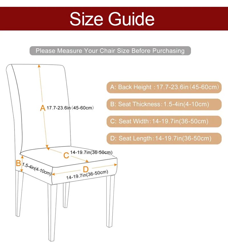 Anyhouz Chair Cover Sky Blue Velvet Plush Stretch Chair Slipcover Elastic Spandex Chair Cover for Dining Room Kitchen Wedding Banquet Hotel-Chair Cover-PEROZ Accessories