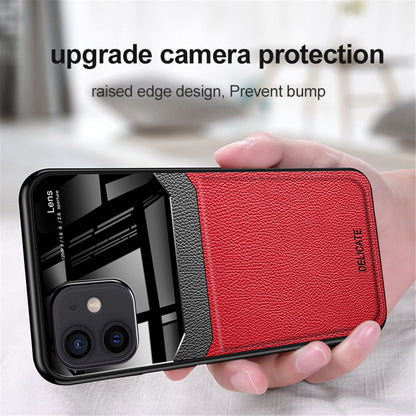 Anymob iPhone Red Anti-drop Pattern Phone Case Leather Back Cover-Mobile Phone Cases-PEROZ Accessories