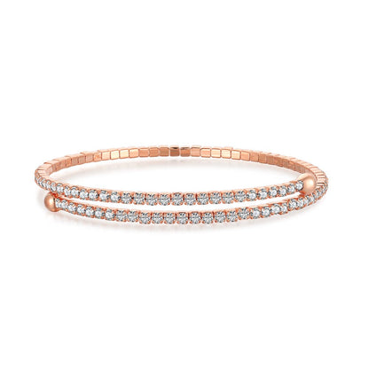 Anyco Bracelet Mujeres Pulseras heart Charm Pink Bracelets Bangles For Women 925 Sterling Silver Bracelet-Bracelets-PEROZ Accessories
