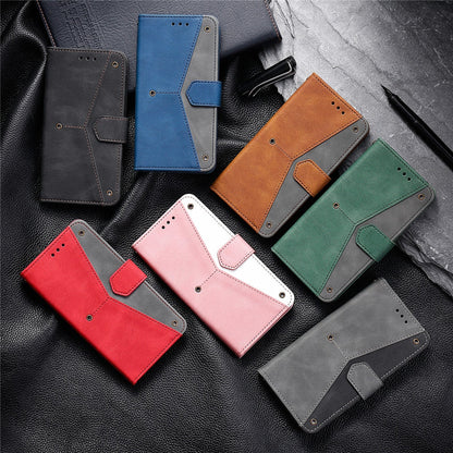 Anymob IPhone Blue Splicing Flip Leather Phone Cases Wallet Book Style Cover-Mobile Phone Cases-PEROZ Accessories