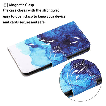 Anymob Samsung Unicorn Horn Pattern Phone Case Magnetic Flip Leather Wallet Painted Cover-Mobile Phone Cases-PEROZ Accessories