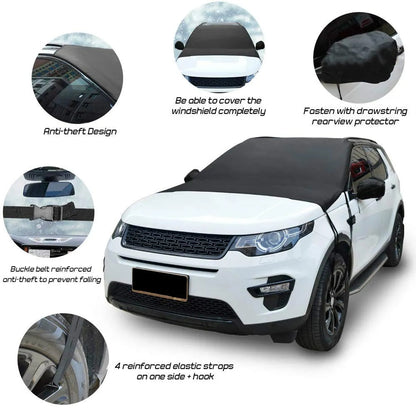 Anypack Car Front Windshield Cover Sun Shade Snow Car Cover Sunshield Dust Waterproof Protection Outdoor Exterior Protector-Car Accessories-PEROZ Accessories