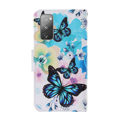 Anymob Samsung Red Lotus Butterfly Painted Case Flip Wallet Leather Phone Cover-Mobile Phone Cases-PEROZ Accessories