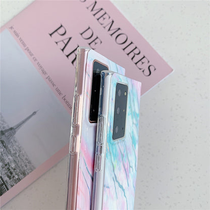 Anymob Samsung Pink And Lavender Laser Gradient Marble Phone Case Silicon Cover-Mobile Phone Cases-PEROZ Accessories