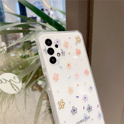 Anymob Samsung Multicolor Roses Flowers Soft Silicone Phone Case Transparent Cover-Mobile Phone Cases-PEROZ Accessories