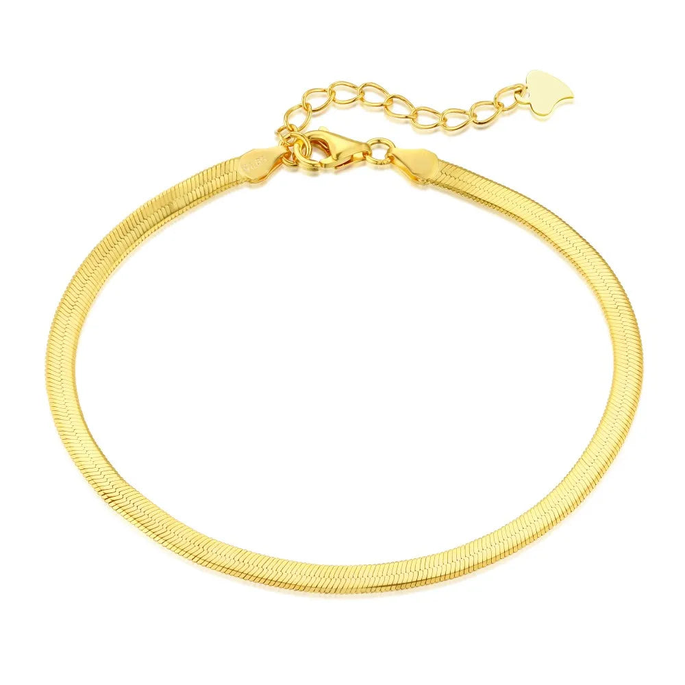 Anyco Bracelet Personalized Minimalist Snake Gold Platted Unique Unisex Stackable Accessories Bracelets-Bracelets-PEROZ Accessories