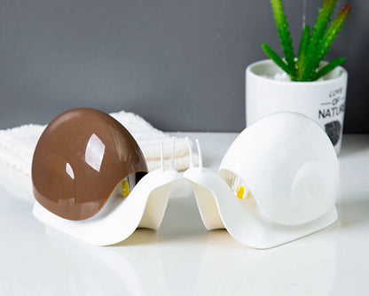 Anyhouz Snail-Shaped Lotion Shampoo Shower Gel Dispenser Black Pump Bottle Home Bathroom Portable Soap-Bathroom and Toilet Accessories-PEROZ Accessories