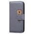 Anymob iPhone Case Gray Flip Leather Skin Silicone Bear Design Wallet Phone-Mobile Phone Cases-PEROZ Accessories