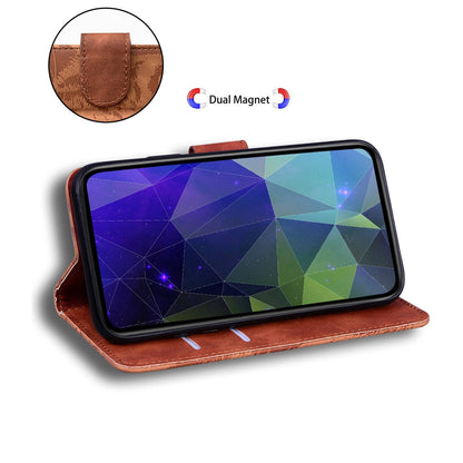 Anymob iPhone Brown Flip Leather Case Tiger Wallet Cover Book Style With Card Slot Cover-Mobile Phone Cases-PEROZ Accessories