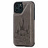 Anymob iPhone Case Gray Cartoon Skull Leather Wallet Flip Multi Card Holder Cover-Mobile Phone Cases-PEROZ Accessories