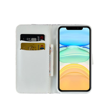Anymob iPhone Case Yellow Laser Flash Powder Flip Magnetic Wallet Stand Function-Mobile Phone Cases-PEROZ Accessories