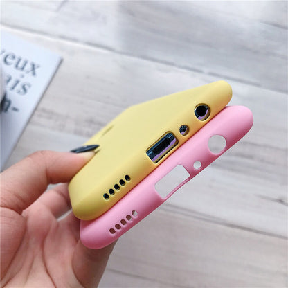 Anymob Samsung Hot Red Plain Candy Color Mobile Silicone Protective Case-Mobile Phone Cases-PEROZ Accessories