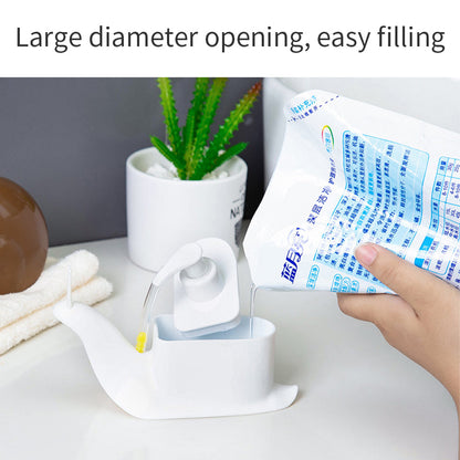 Anyhouz Snail-Shaped Lotion Shampoo Shower Gel Dispenser Black Pump Bottle Home Bathroom Portable Soap-Bathroom and Toilet Accessories-PEROZ Accessories