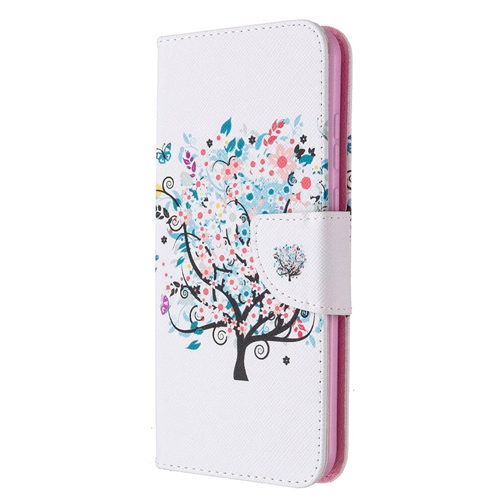 Anymob Huawei White and Colorful Tree Flip Mobile Protective Case-PEROZ Accessories