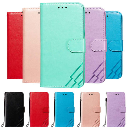 Anymob iPhone Ocean Blue Flip Leather Phone Case Wallet Cover-PEROZ Accessories