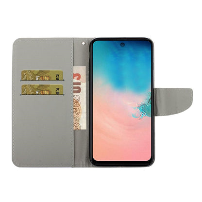 Anymob Samsung Blue And Red Flamed Wolf Phone Cases Leather Flip Stand Cover-Mobile Phone Cases-PEROZ Accessories