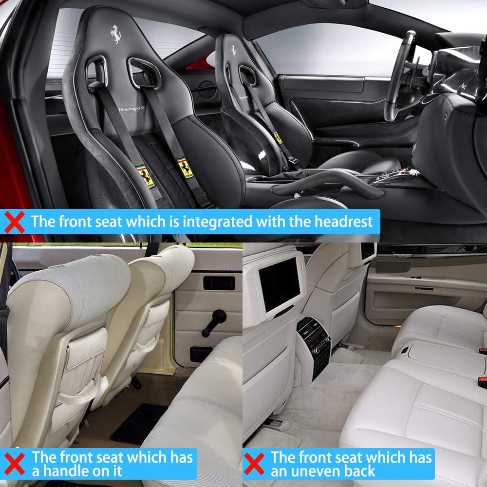 Anypack Car Back Seat Organizer 2pc with Touch Screen Tablet Holder Kick Mats with Pocket for Toys-Car Accessories-PEROZ Accessories