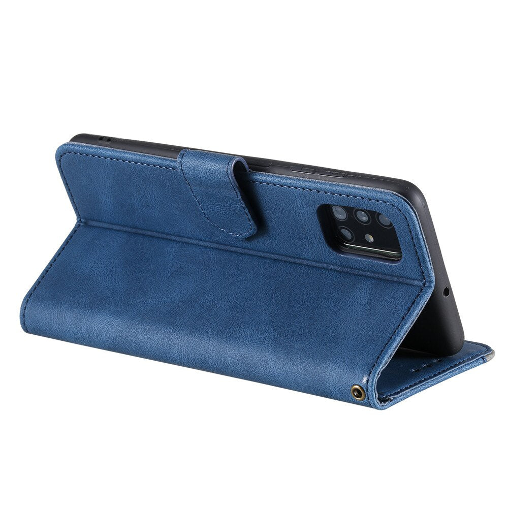 Anymob Samsung Green Splicing Flip Leather Case Card Slot Wallet Phone Cover-Mobile Phone Cases-PEROZ Accessories