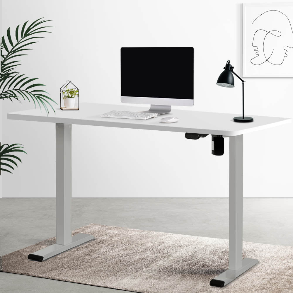 Artiss Electric Standing Desk Motorised Adjustable Sit Stand Desks Grey White-Electric Standing Desks - Peroz Australia - Image - 1