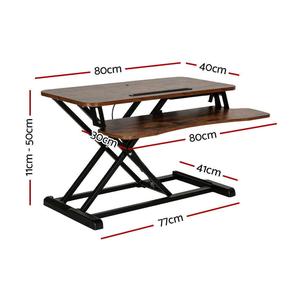 Artiss Standing Desk Riser Height Adjustable Sit Stand Desks Computer Desktop-Furniture &gt; Office-PEROZ Accessories