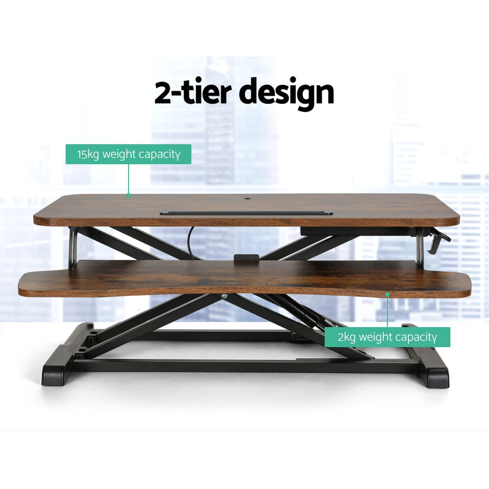 Artiss Standing Desk Riser Height Adjustable Sit Stand Desks Computer Desktop-Furniture &gt; Office-PEROZ Accessories