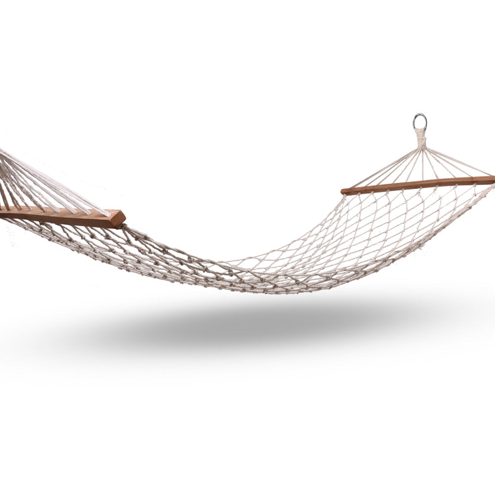 Gardeon Swing Hammock Bed Cream-Hammock-PEROZ Accessories