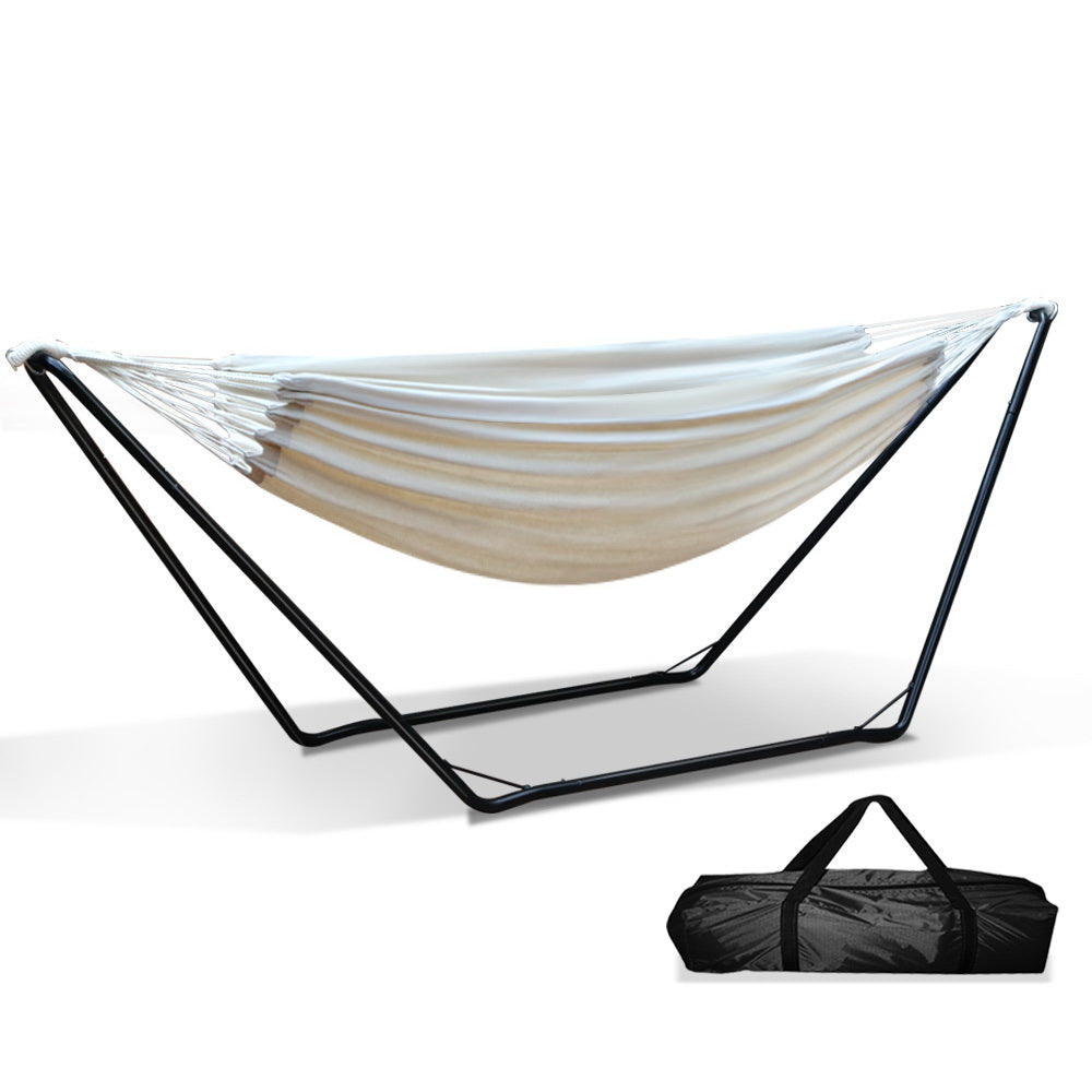 Gardeon Hammock Bed with Steel Frame Stand-Hammock-PEROZ Accessories