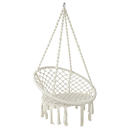 Gardeon Hammock Chair Swing Bed Relax Rope Portable Outdoor Hanging Indoor 124CM-Hammock-PEROZ Accessories