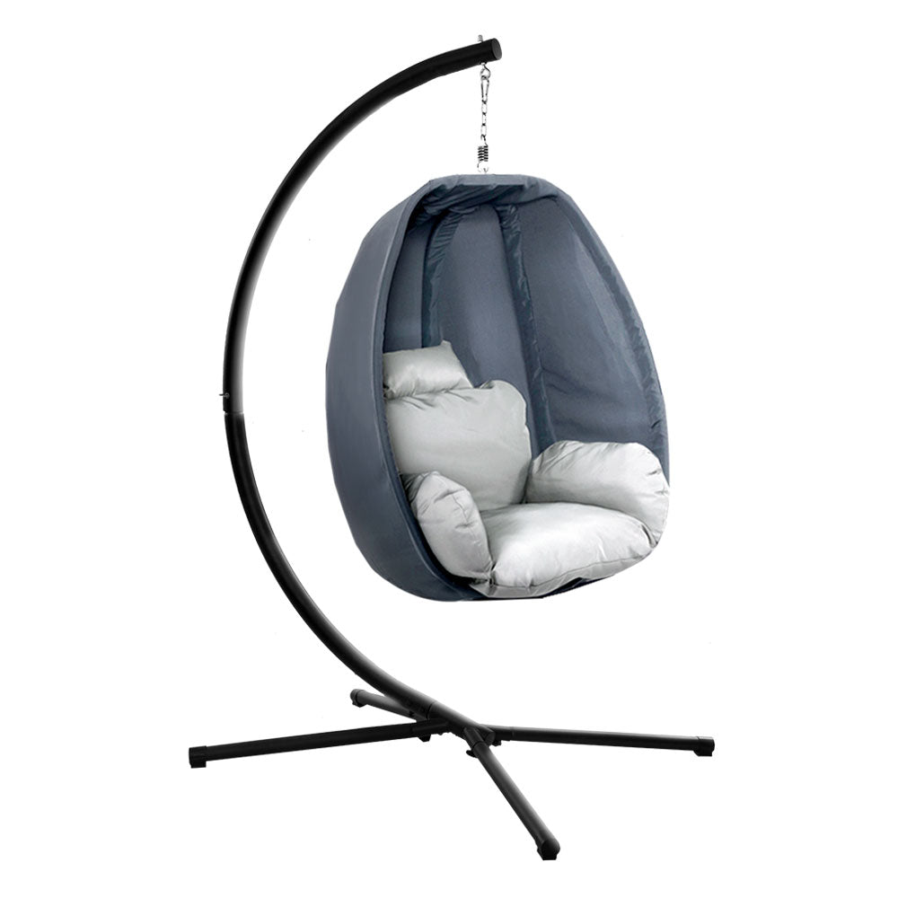 Gardeon Outdoor Furniture Egg Hammock Hanging Swing Chair Pod Lounge Chairs-Furniture &gt; Outdoor-PEROZ Accessories