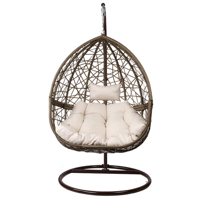 Gardeon Outdoor Hanging Swing Chair - Brown-Hammock-PEROZ Accessories