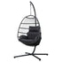 Gardeon Egg Swing Chair Hammock Stand Outdoor Furniture Hanging Wicker Seat Grey-Furniture > Outdoor-PEROZ Accessories