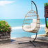 Gardeon Egg Swing Chair Hammock With Stand Outdoor Furniture Hanging Wicker Seat-Hammock-PEROZ Accessories