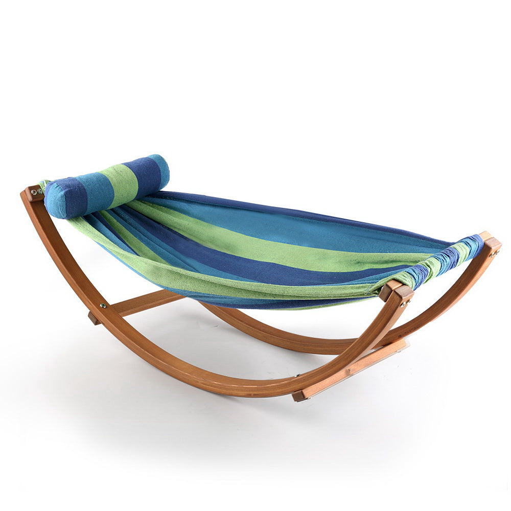Gardeon Hammock Bed Outdoor Camping Kids Timber Hammock Rocking-Hammock-PEROZ Accessories